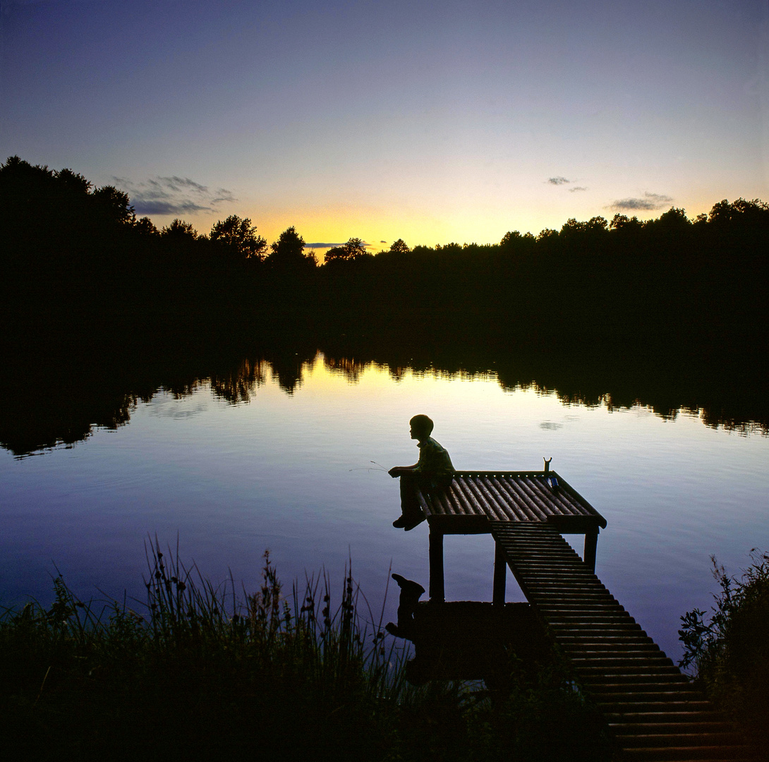 Abendstille am Windsborn Maar, Vulkaneifel