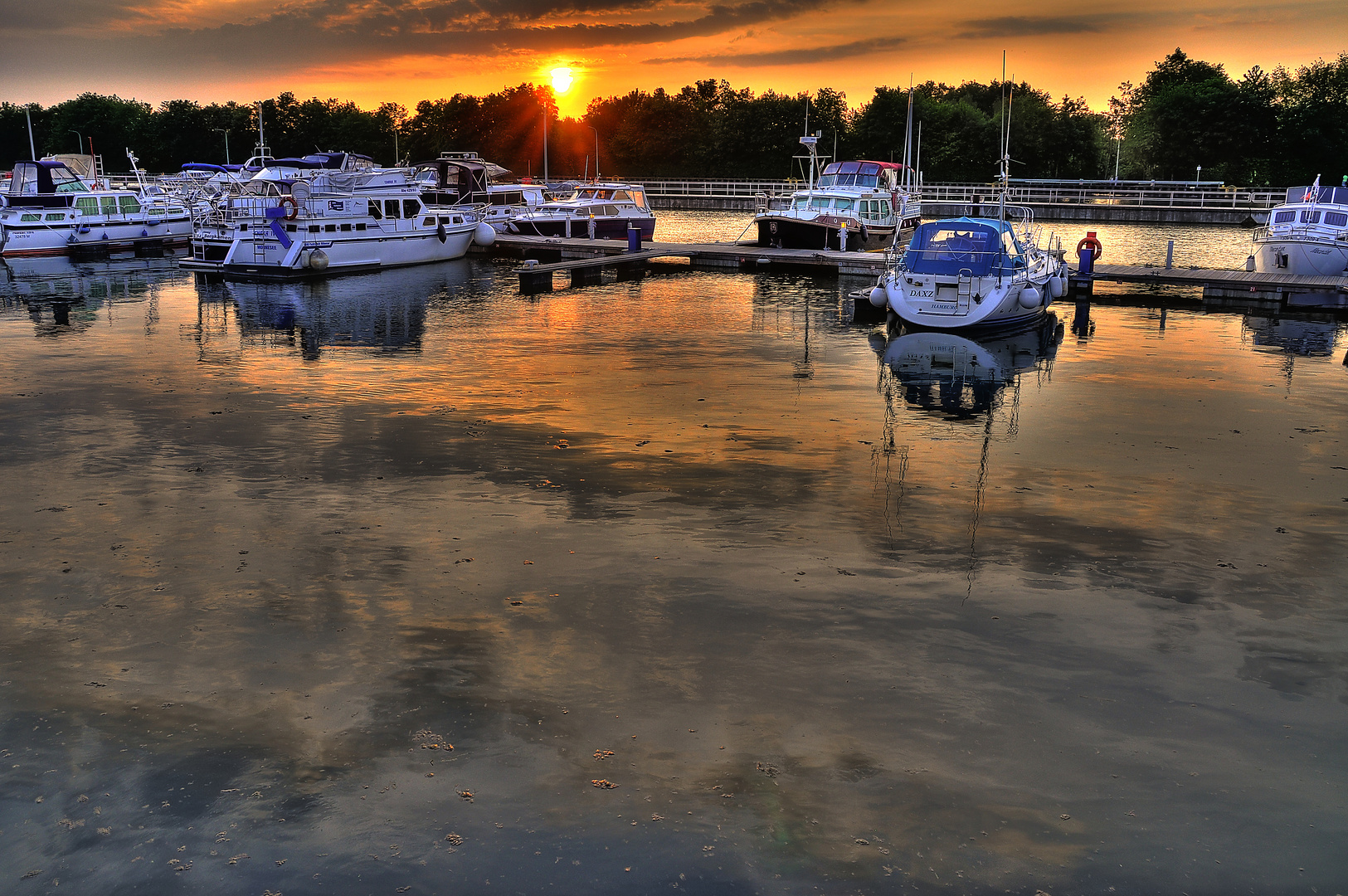 Abendstille im Hafen