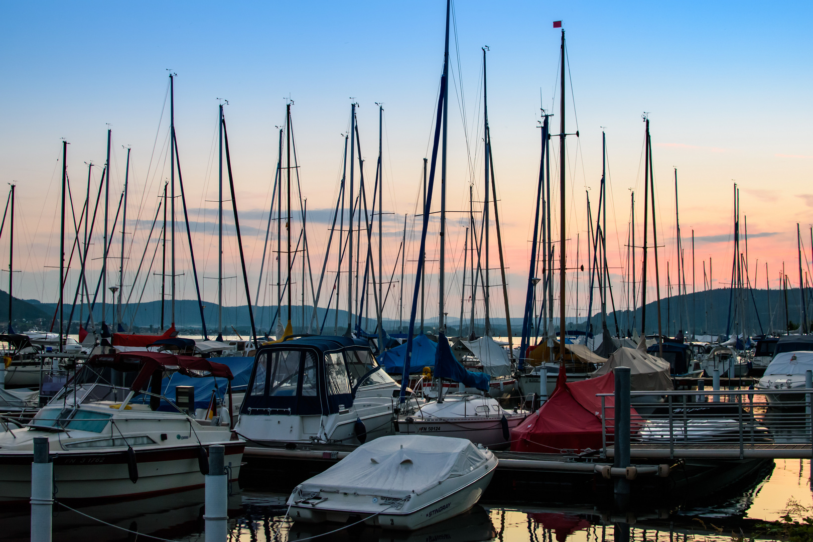 Abendstille im Hafen Sipplingen