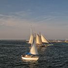 Abendstille liegt über der See