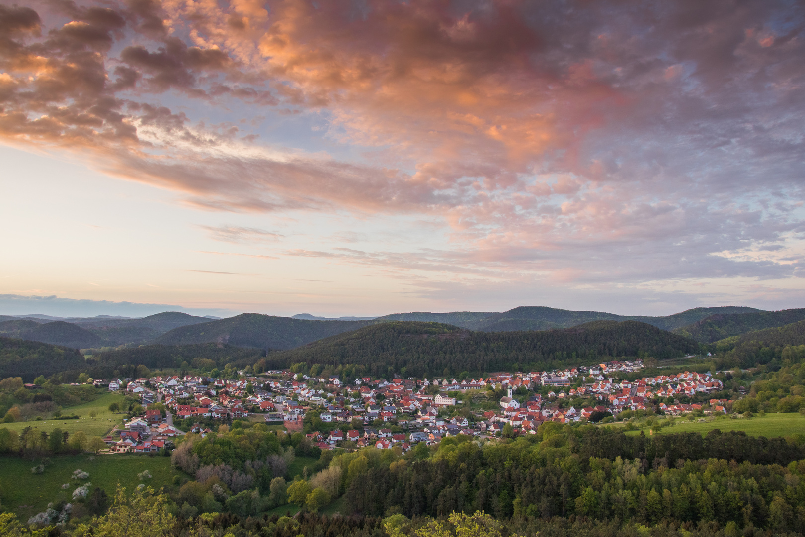 Abendstille über Busenberg