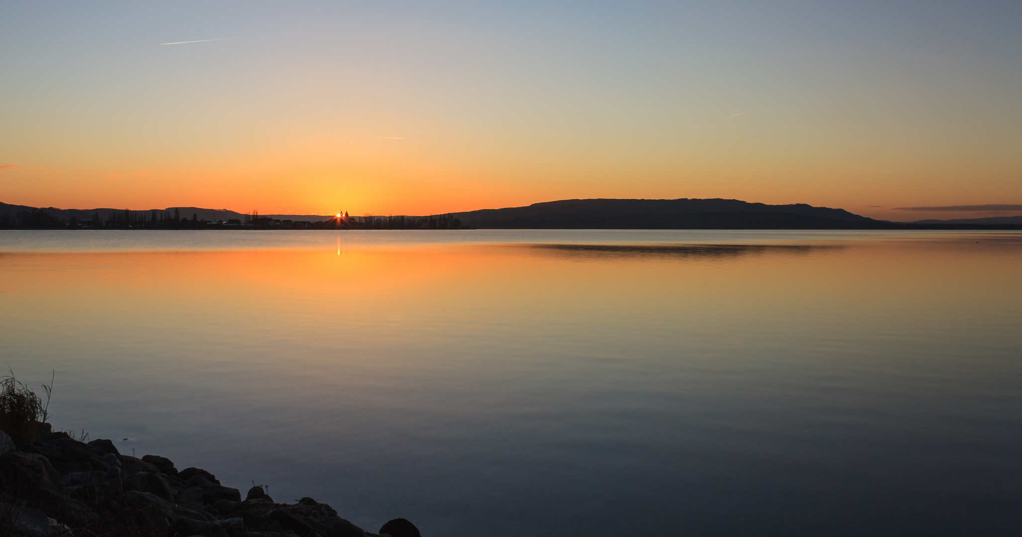 Abendstille über dem See