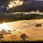 Abendstimmug mit dramatischem Himmel