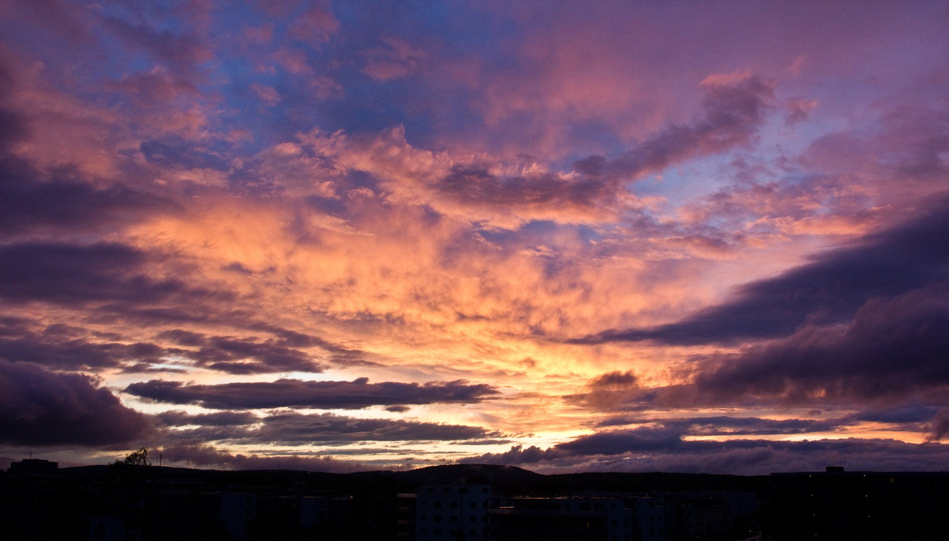 Abendstimmun von unserem Balkon