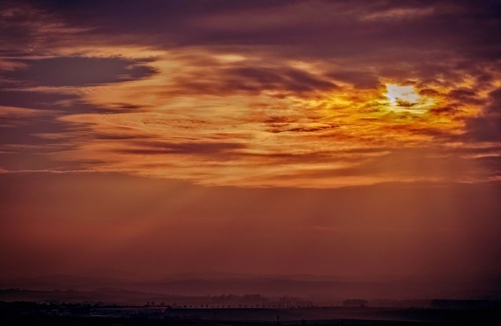 Abendstimmung Foto And Bild Sonnenuntergänge Himmel Natur Kreativ Bilder Auf Fotocommunity 