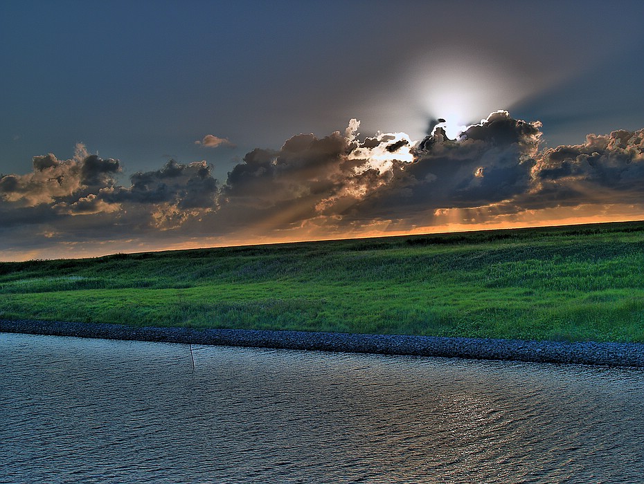 Abendstimmung 2 in Ostfriesland