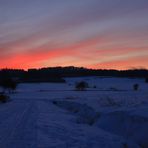 -Abendstimmung am 1. Weihnachtstag-