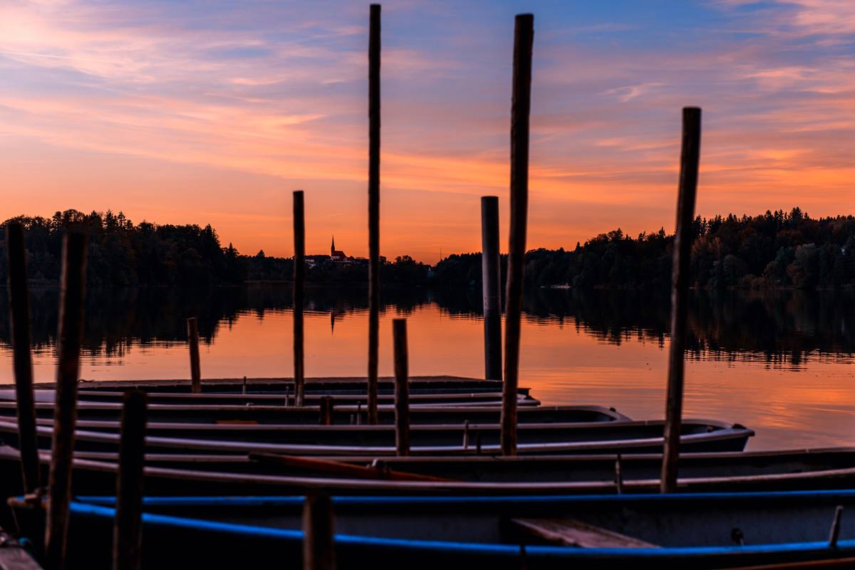 Abendstimmung am Abtsdorfer See