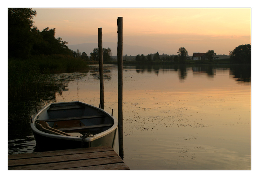 Abendstimmung am Abtsdorfer See