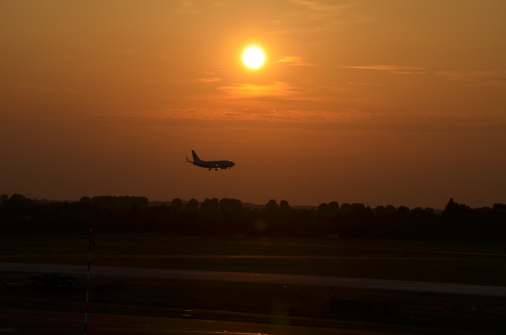 Abendstimmung am Airport