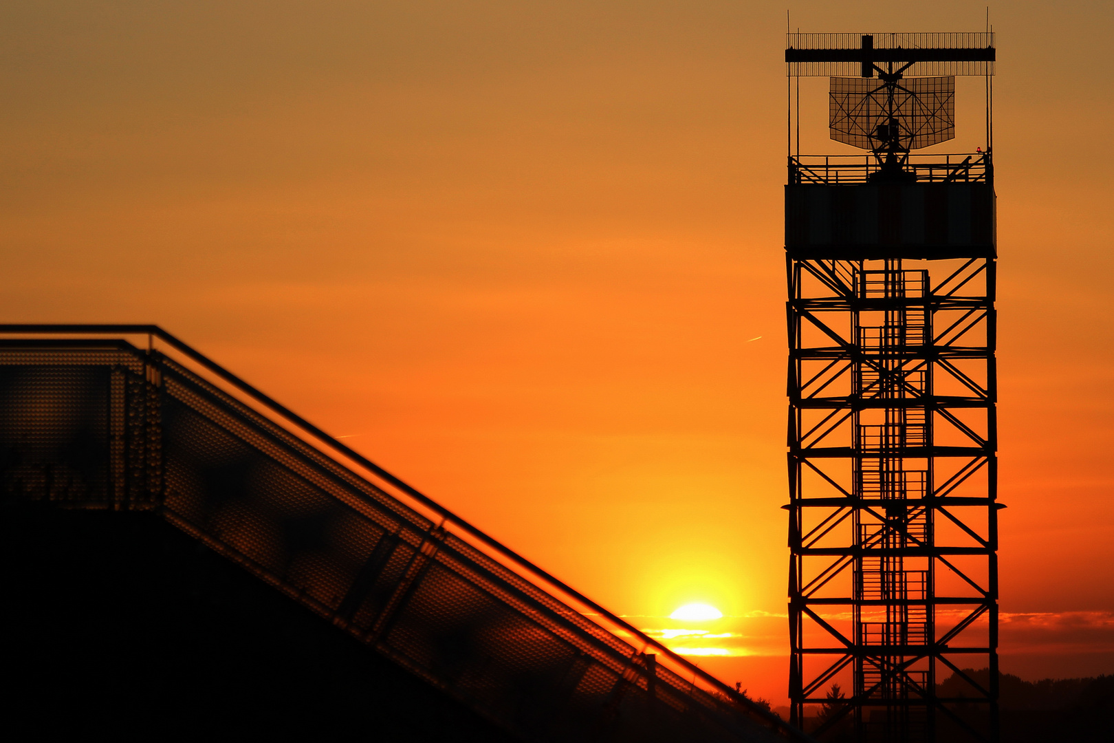 Abendstimmung am Airport