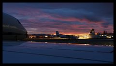 Abendstimmung am Airport