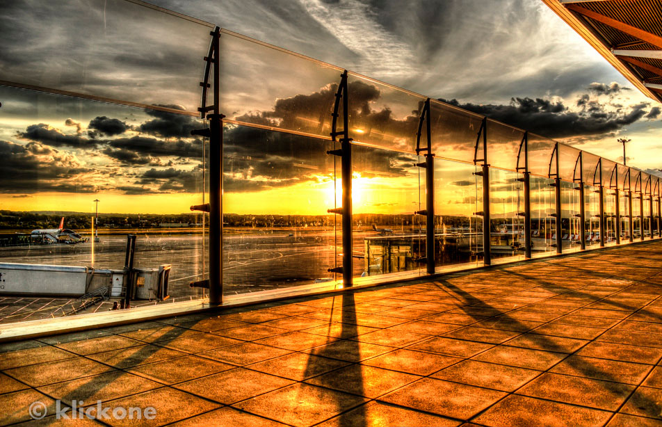 Abendstimmung am Airport