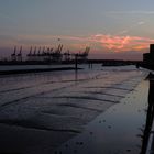 Abendstimmung am Altonaer Fischereihafen