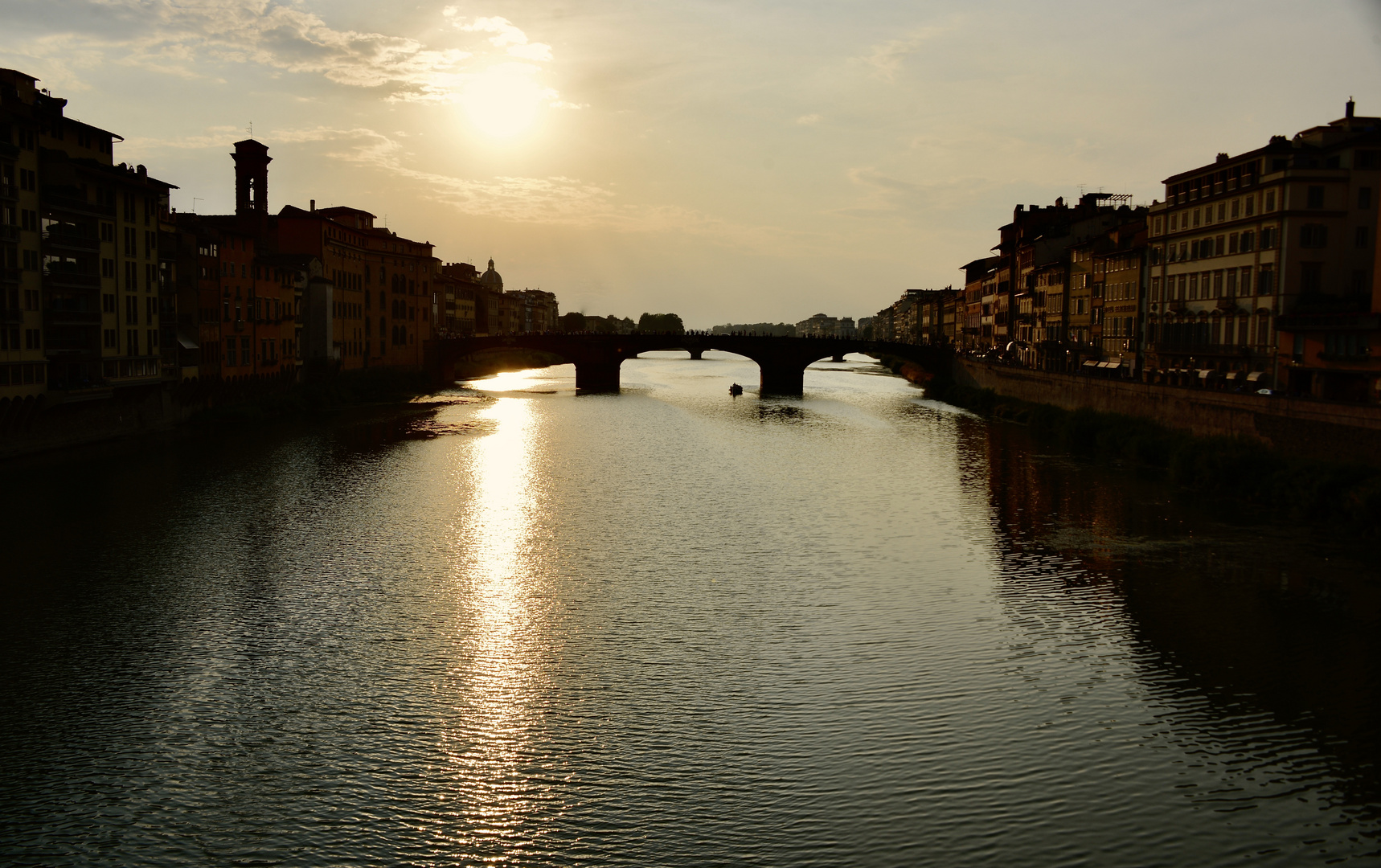 "Abendstimmung am Arno, Florenz"