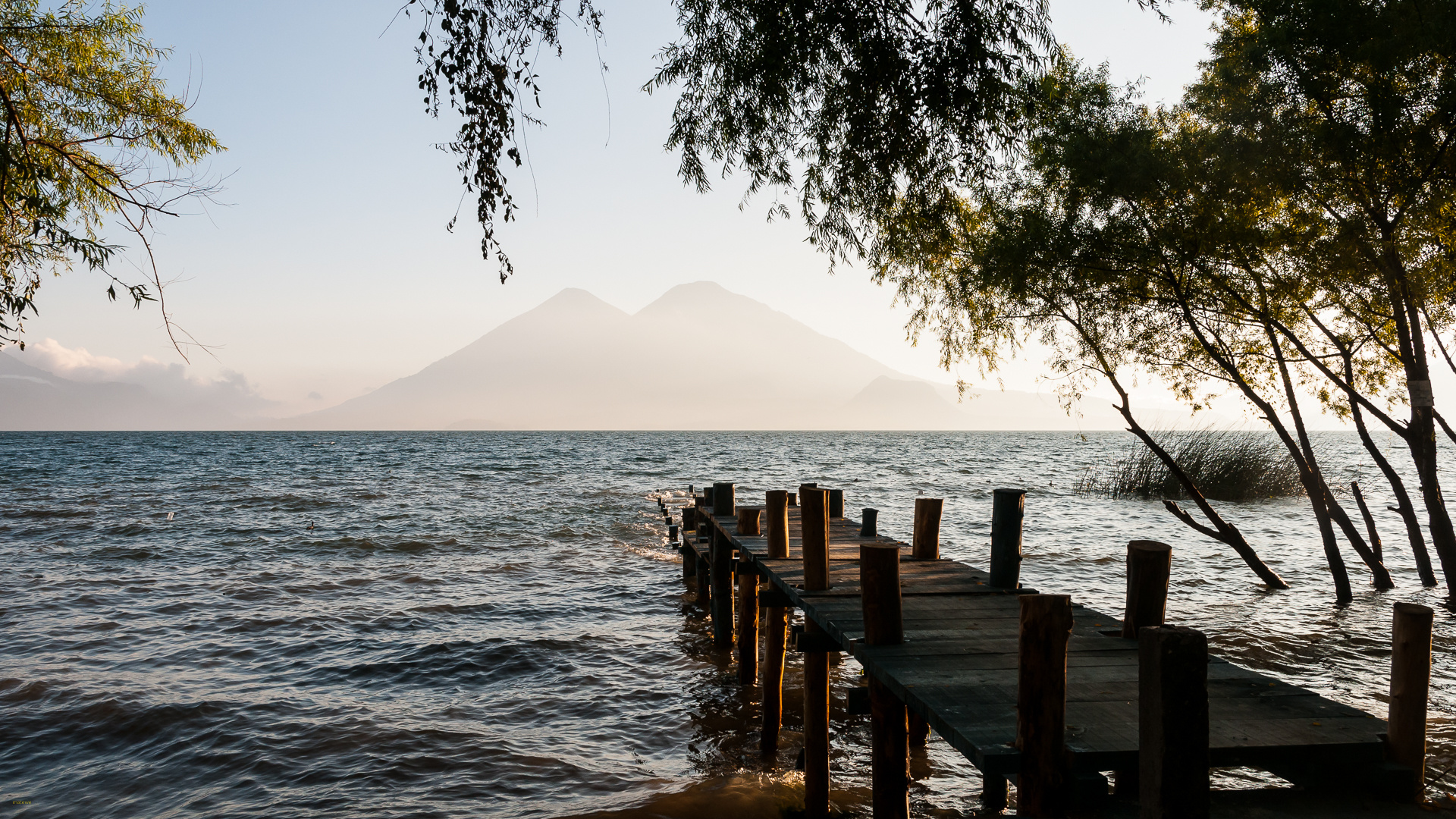 Abendstimmung am Atitlán-See