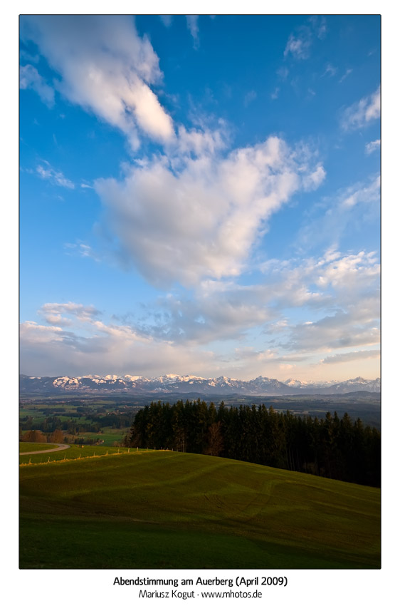 Abendstimmung am Auerberg