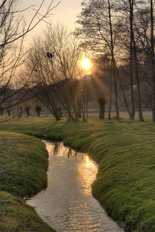 Abendstimmung am Bach