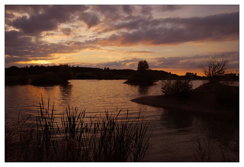 Abendstimmung am Baggersee