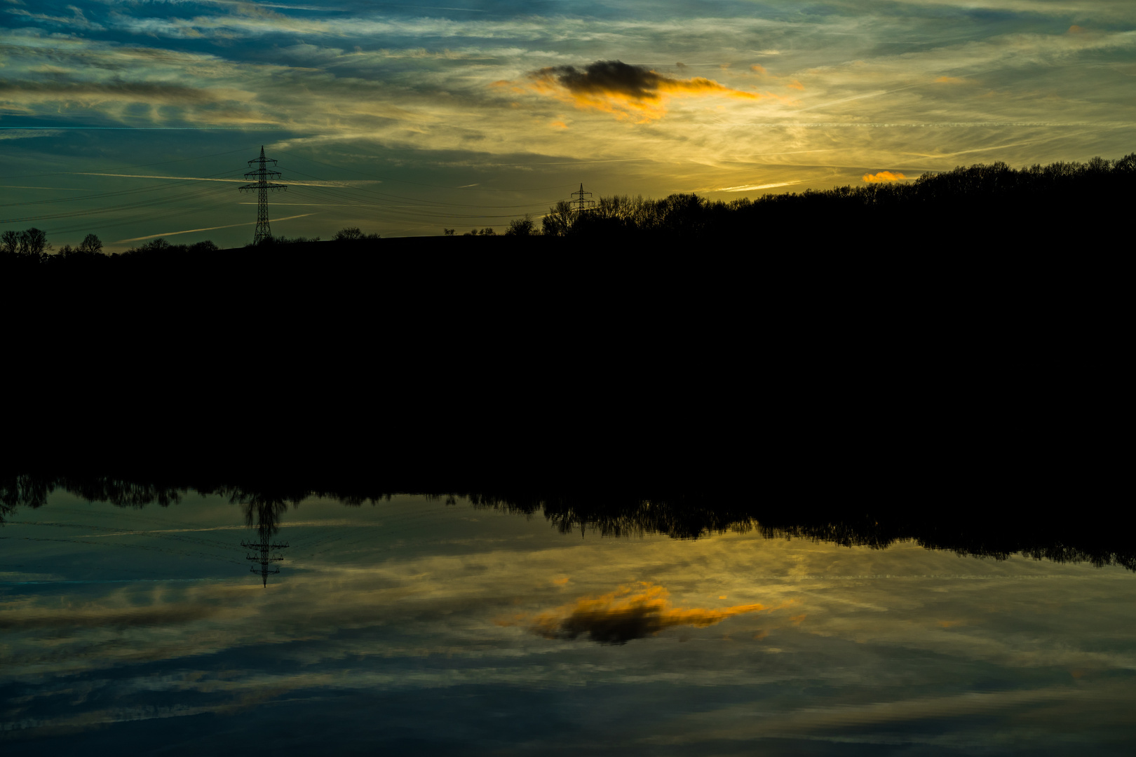  Abendstimmung am Baggersee