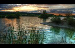 Abendstimmung am Baggersee