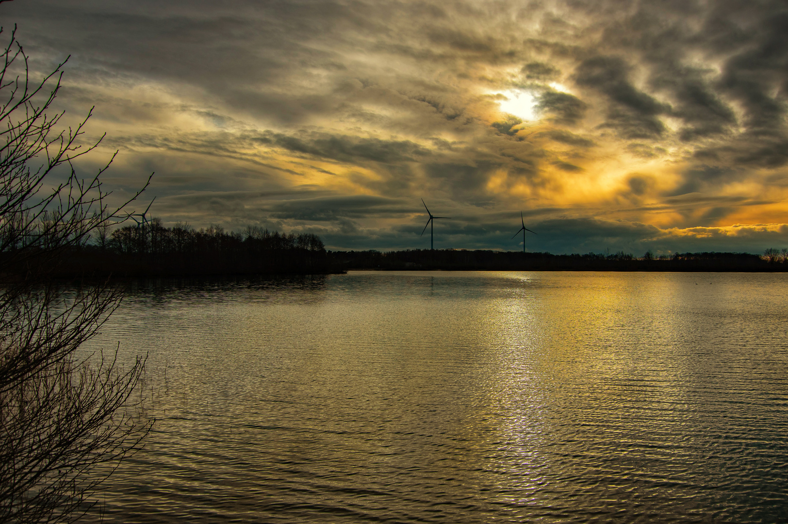 ...Abendstimmung am Baggersee....