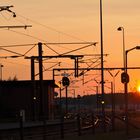 Abendstimmung am Bahnhof