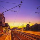 Abendstimmung am Bahnhof Königslutter 