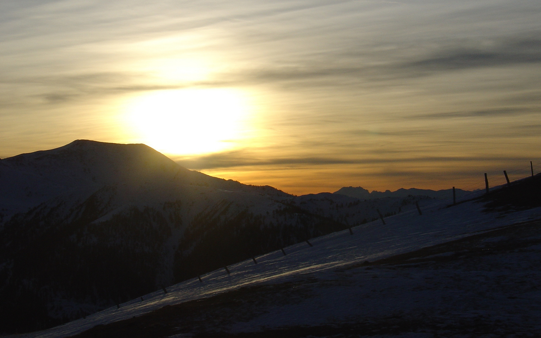 Abendstimmung am Berg