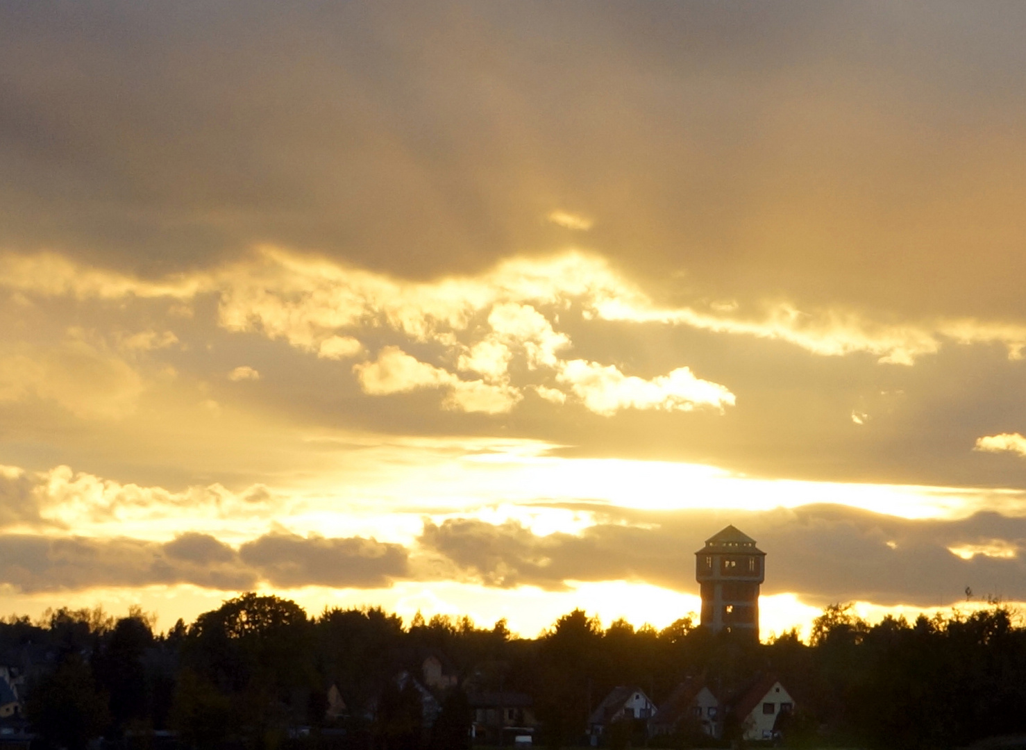 Abendstimmung am Bergbaumuseum in Oelsnitz