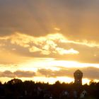 Abendstimmung am Bergbaumuseum in Oelsnitz