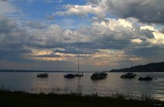 Abendstimmung am Bodensee bei Gaienhofen