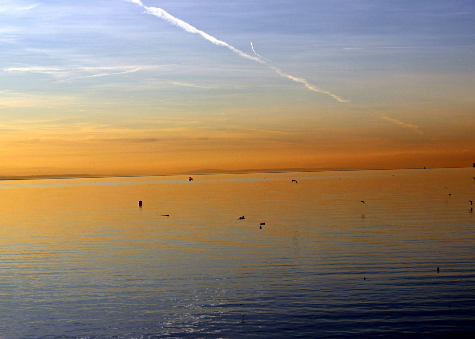 Abendstimmung am Bodensee ...