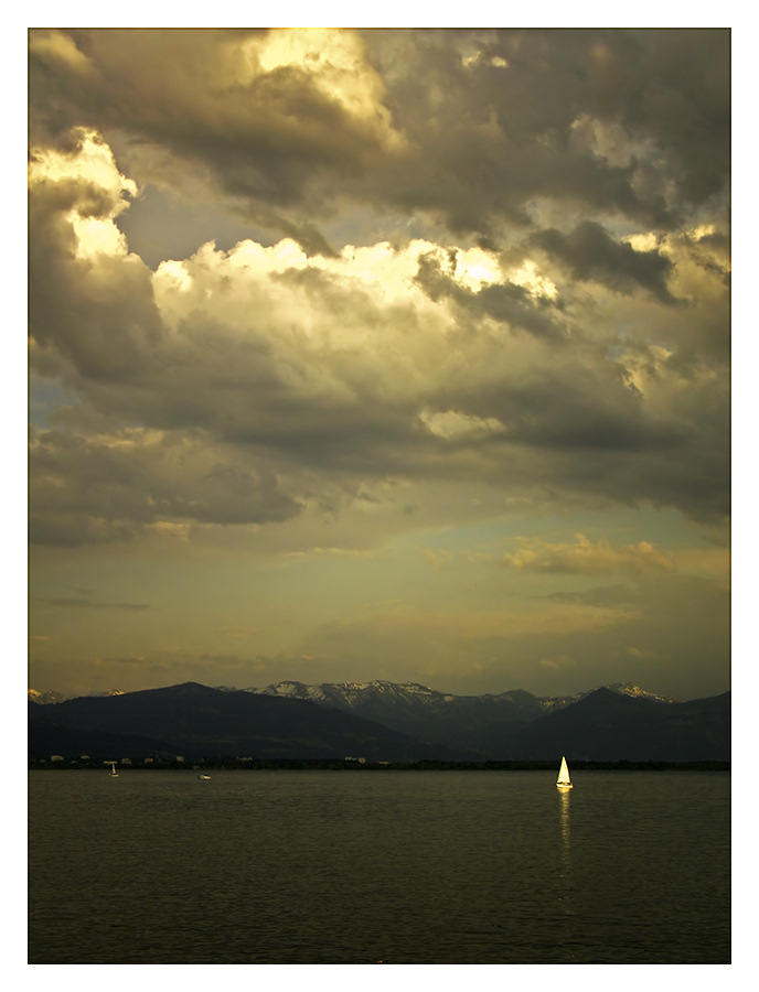 Abendstimmung am Bodensee - Monitore kalibrieren - es lohnt sich...