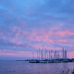 Abendstimmung am Breeger Hafen / Rügen