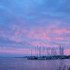 Abendstimmung am Breeger Hafen / Rügen