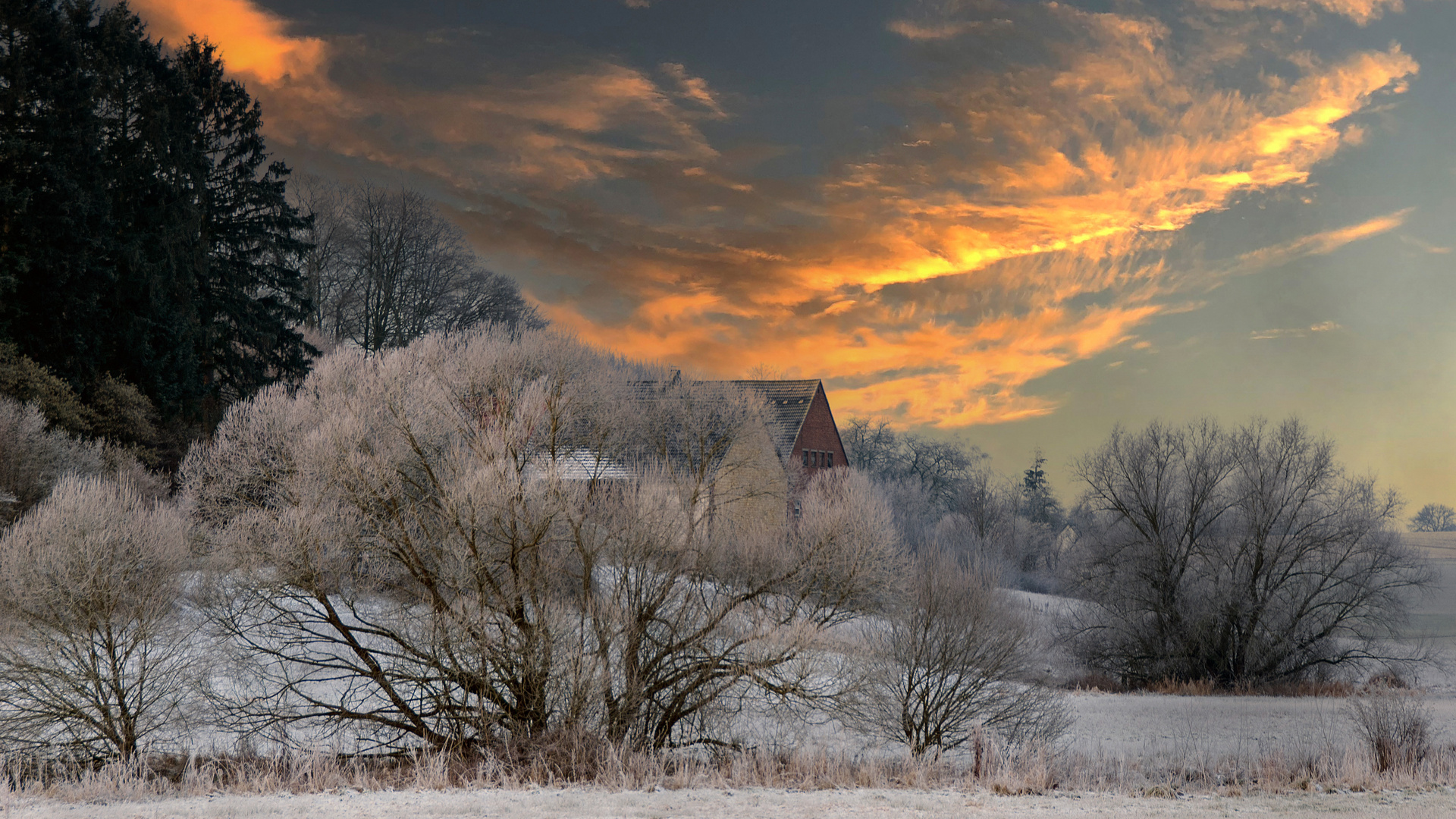 Abendstimmung am Bremer Bach