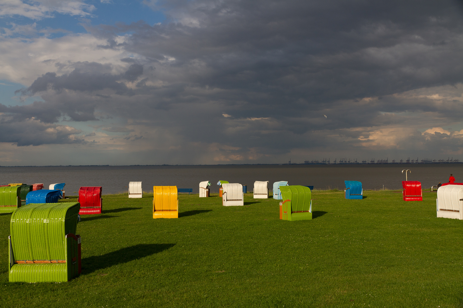 Abendstimmung am Burhaver Strand