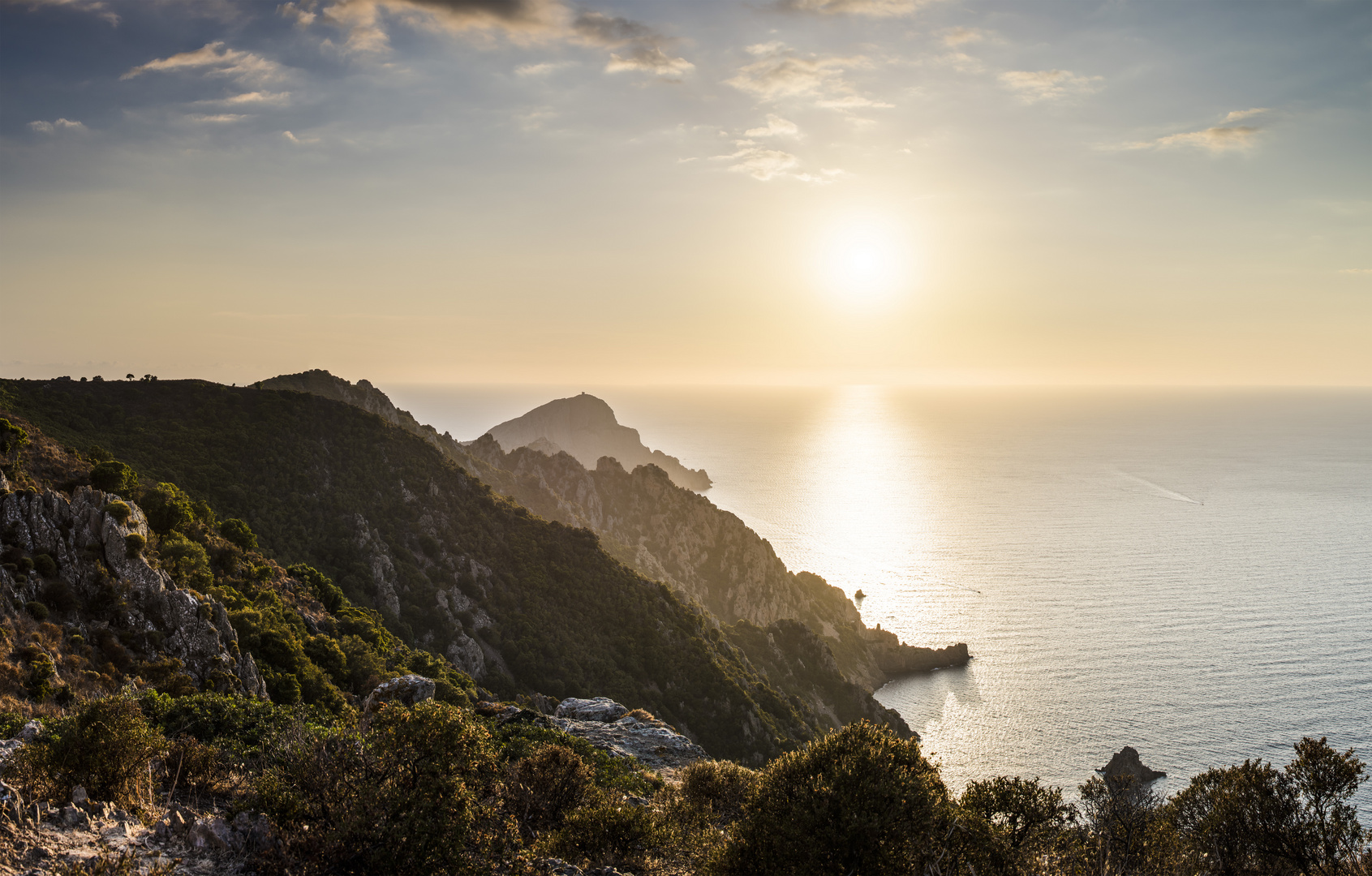 Abendstimmung am Capo Rosso, Korsika