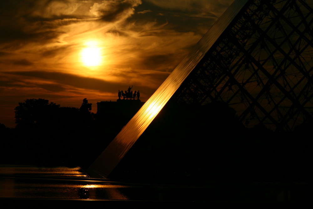 Abendstimmung am Carrousel du Louvre