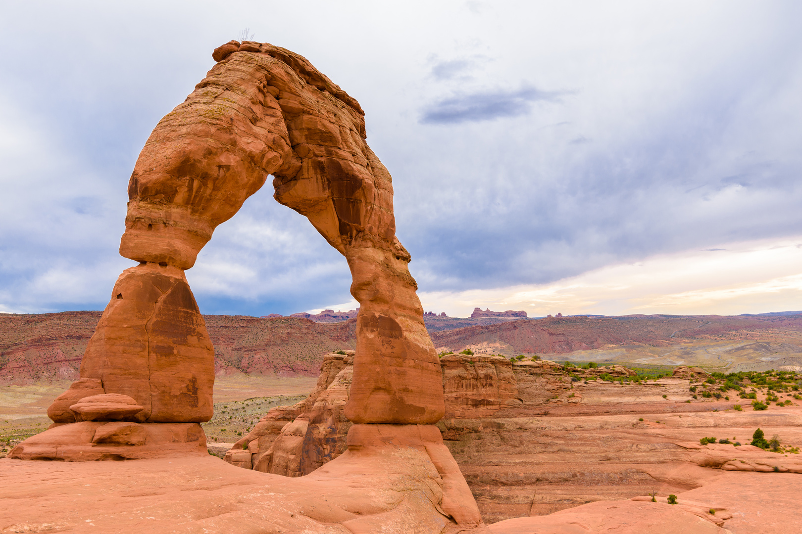 Abendstimmung am Delicate Arch (Arches National Park, Utah, USA)