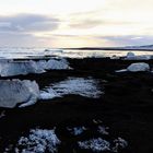 Abendstimmung am Diamond Beach, Island