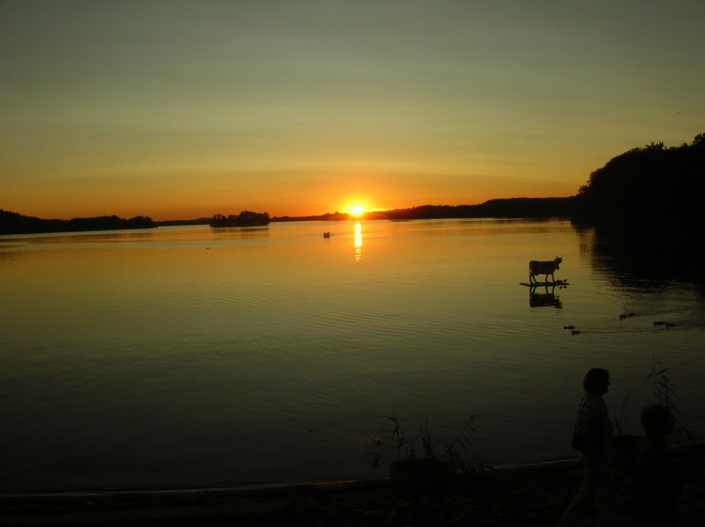 Abendstimmung am Dieksee in Bad Malente