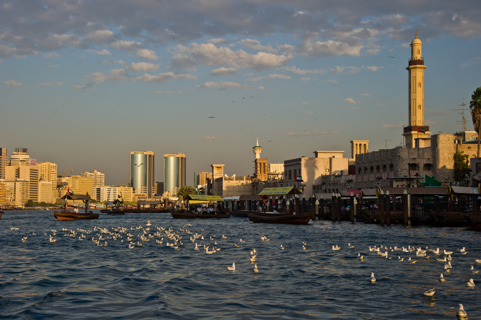 Abendstimmung am Dubai-Creek