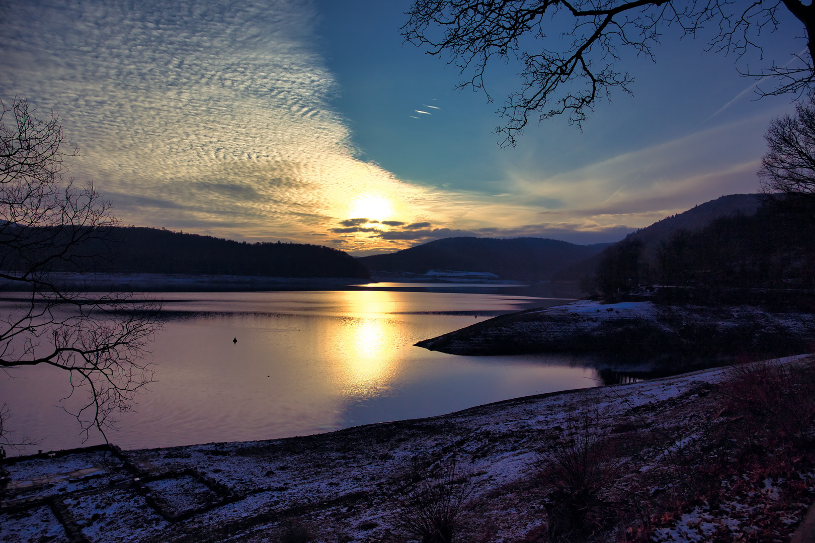 Abendstimmung am Edersee.