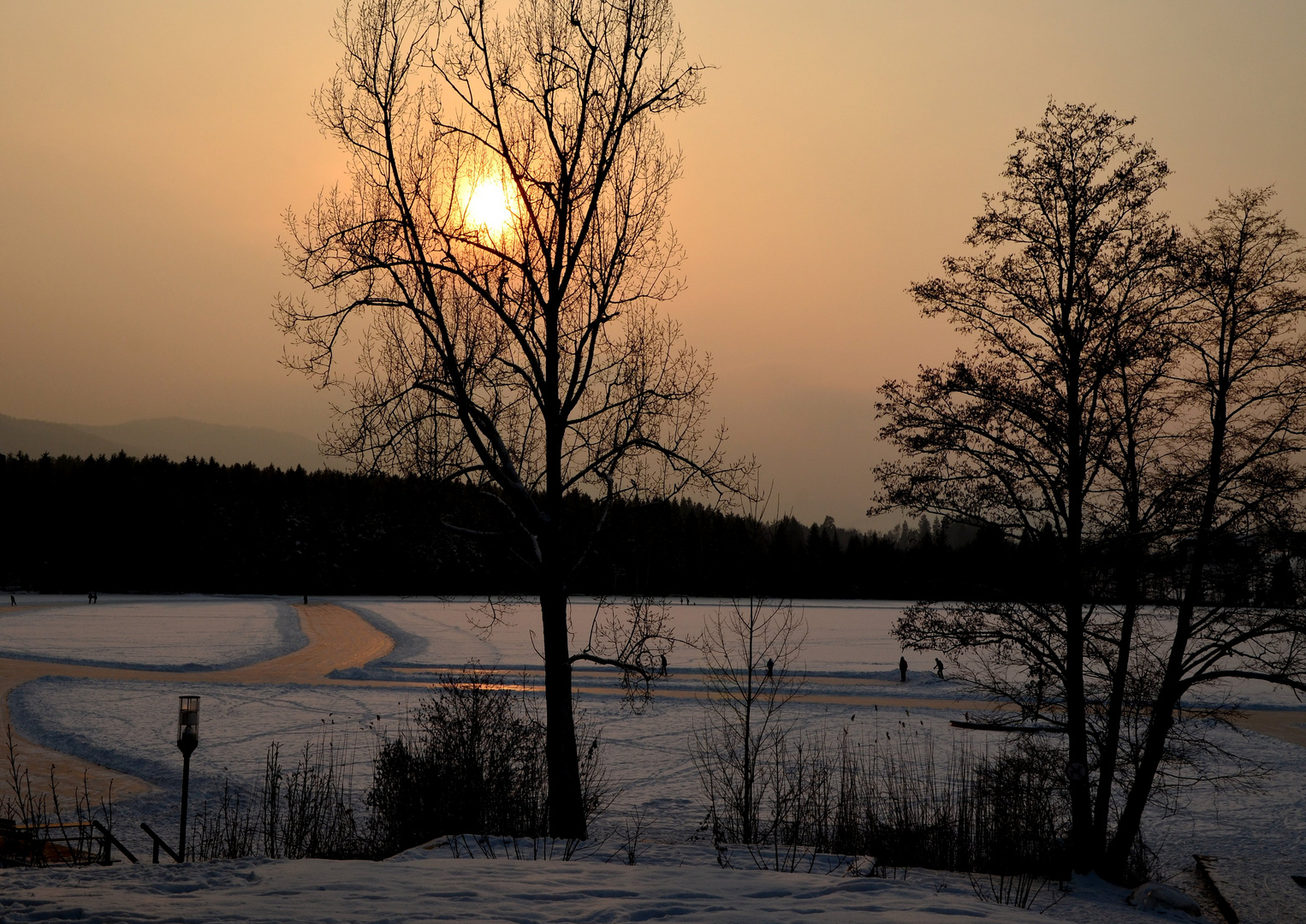 Abendstimmung am Eis