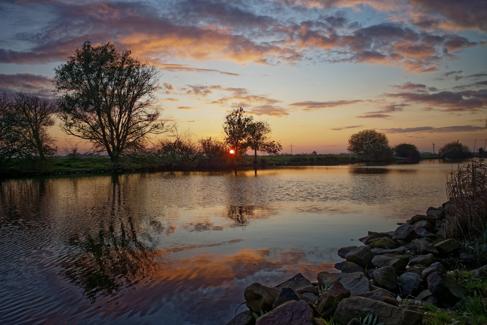 Abendstimmung am Ems-Seitenkanal