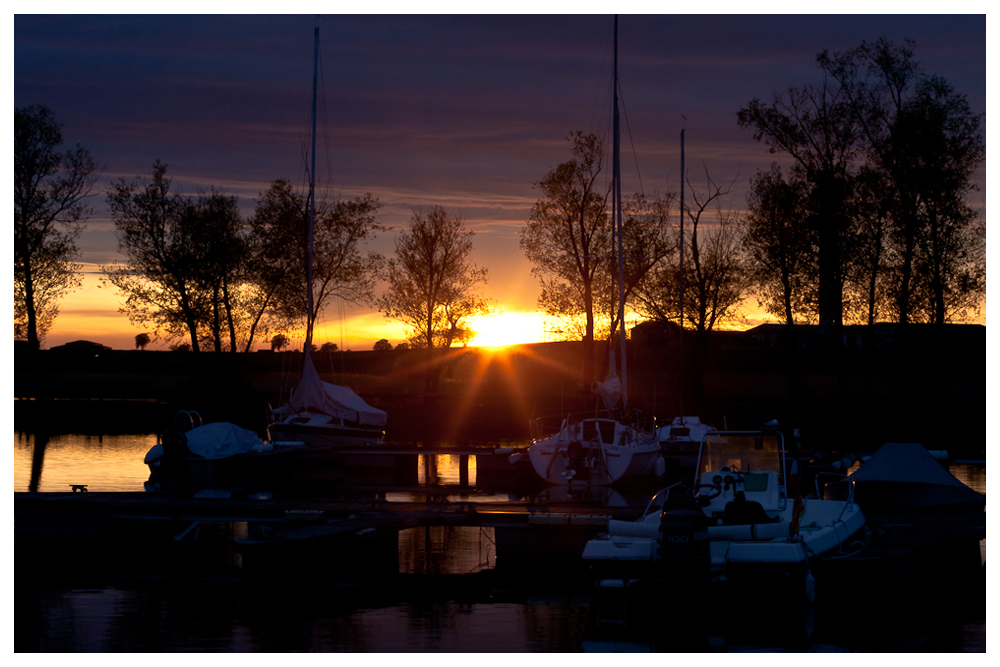 Abendstimmung am Etang du stock