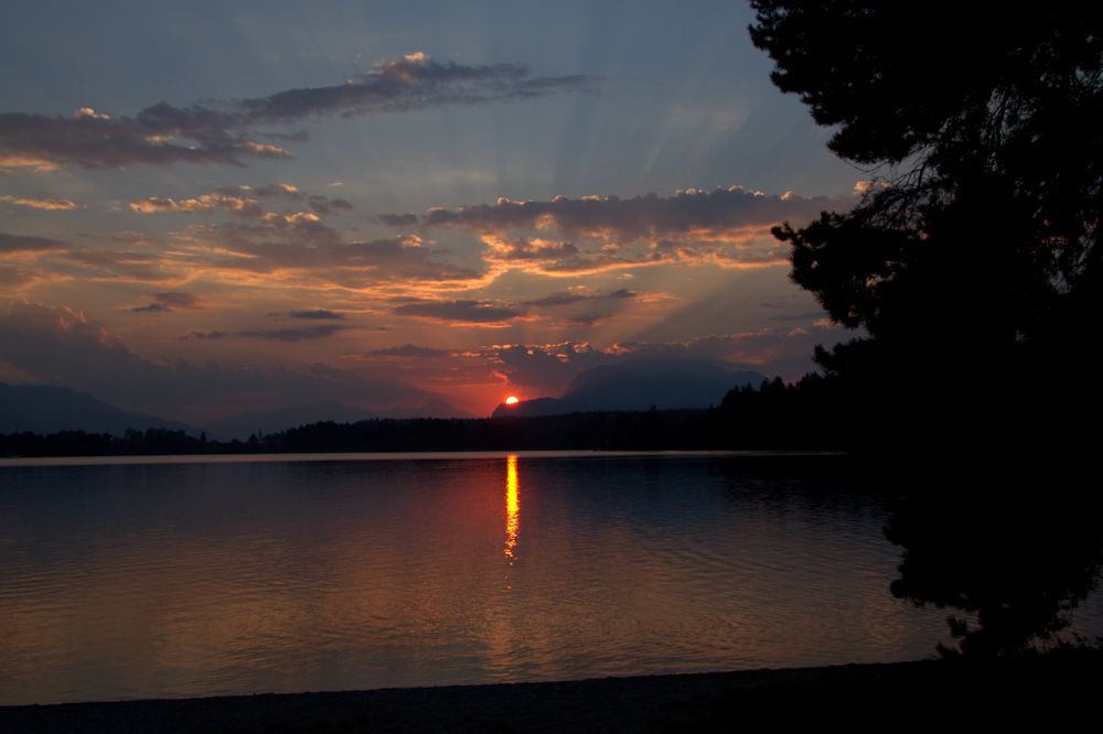 Abendstimmung am Faaker See