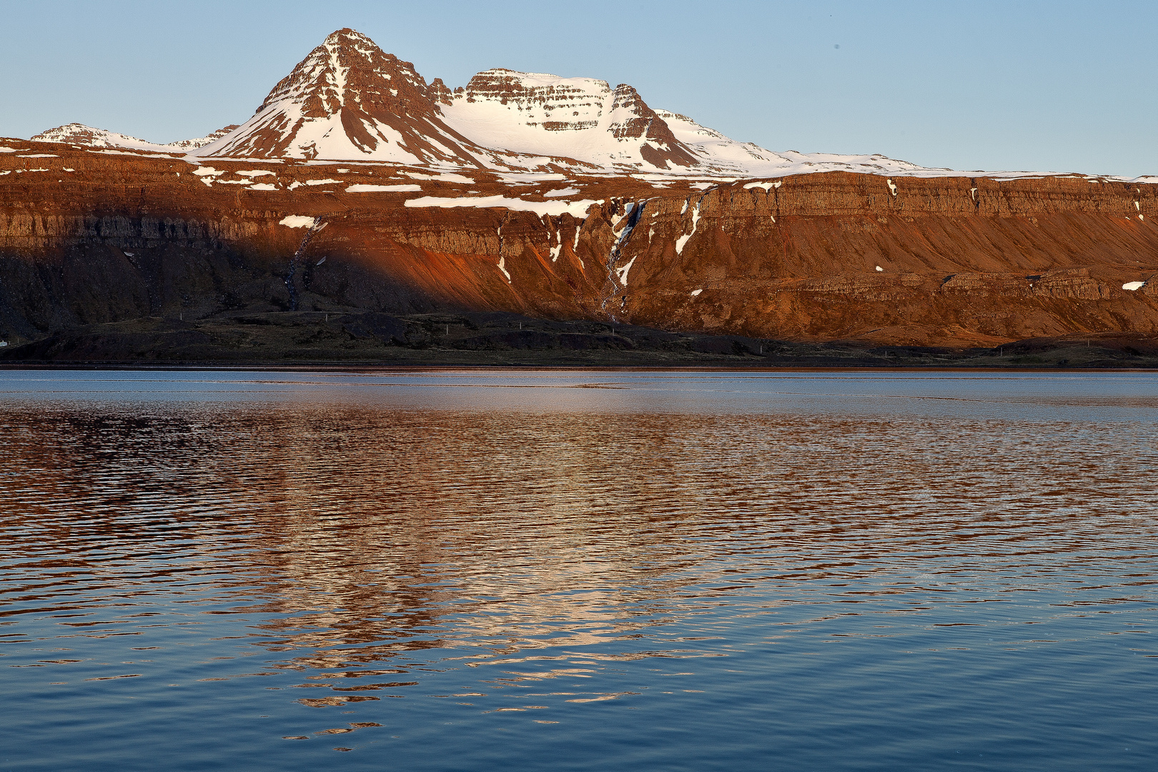 Abendstimmung am Fjord